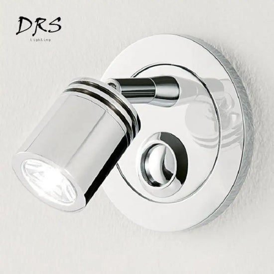 Applique Murale Avec Design Moderne Et Éclairage Personnalisable Gris Chromé Chambre
