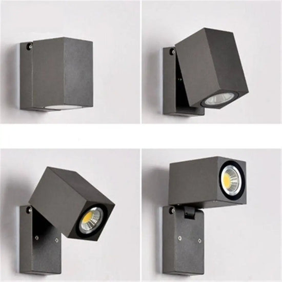 Applique Murale Avec Spot Cubique Design Pivotant Chambre