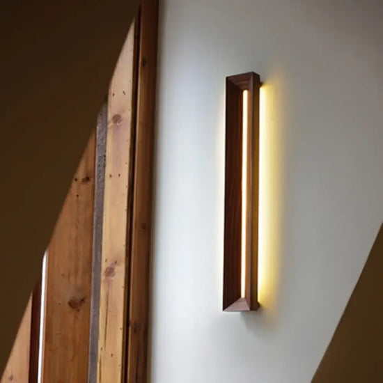 Applique Murale Bois Design Lumineux Élégant Chambre