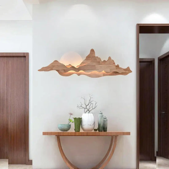 Applique Murale Bois Élégante Épurée Lumineuse. Chambre