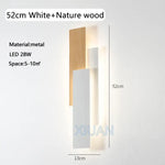 Applique Murale Bois Originale Design Moderne 52 Cm Blanc / 3 Températures De Couleur Chambre