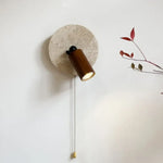 Applique Murale Bois Pierre Design Lumineux. Chambre