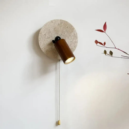 Applique Murale Bois Pierre Design Lumineux. Chambre