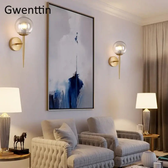Applique Murale Boule Led Design Scandinave Chambre