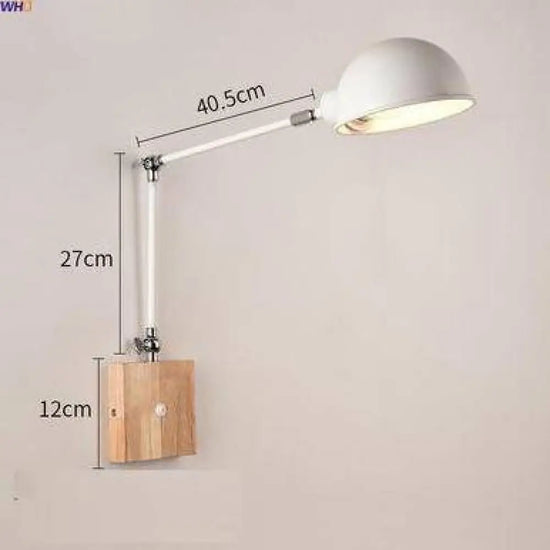 Applique Murale Bras Articulé Design Contemporain Sobre Blanc - B Chambre