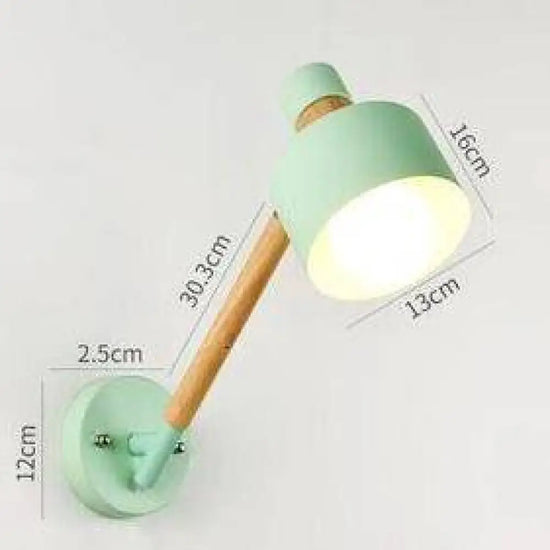 Applique Murale Bras Articulé Design Contemporain Sobre Vert - B Chambre