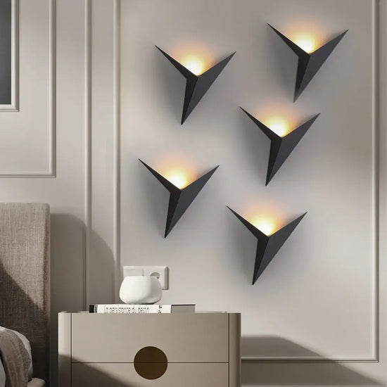 Applique Murale Chambre Moderne | Lampe Led Noir Applique