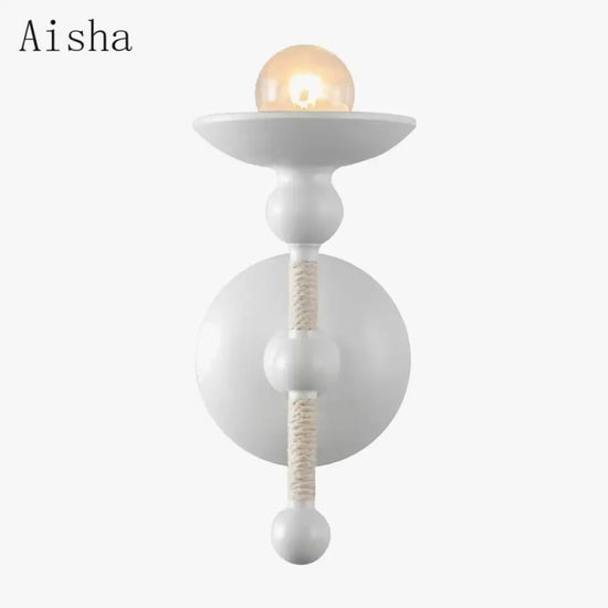 Applique Murale Chanvre Déco Scandinave Élégante Chambre