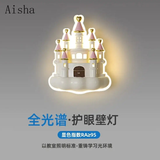 Applique Murale Château Lumineux Pour Rêves Enfantins Chambre