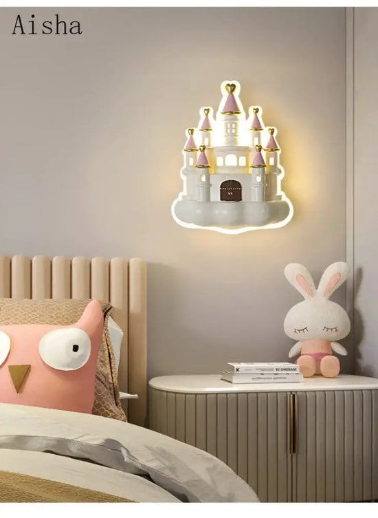 Applique Murale Château Lumineux Pour Rêves Enfantins Chambre