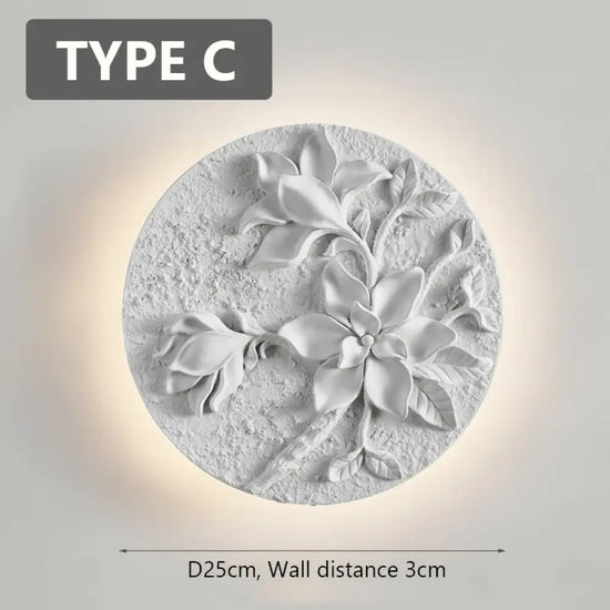 Applique Murale Circulaire Vintage Chic Design Type C / Blanc Chaud (2700-3500K) Chambre