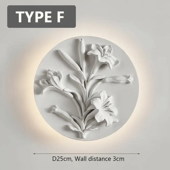 Applique Murale Circulaire Vintage Chic Design Type F / Blanc Froid (5500-7000K) Chambre