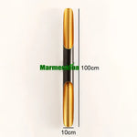 Applique Murale Coltrane Led 2 Lumières 10X100Cm Noir / Blanc Chaud (2700-3500K) Avec Ampoules