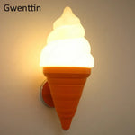 Applique Murale Créative Design Glacé Lumineux Lumière Chaude Orange Applique Chambre