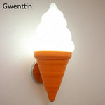 Applique Murale Créative Design Glacé Lumineux Lumière Froide Orange Applique Chambre
