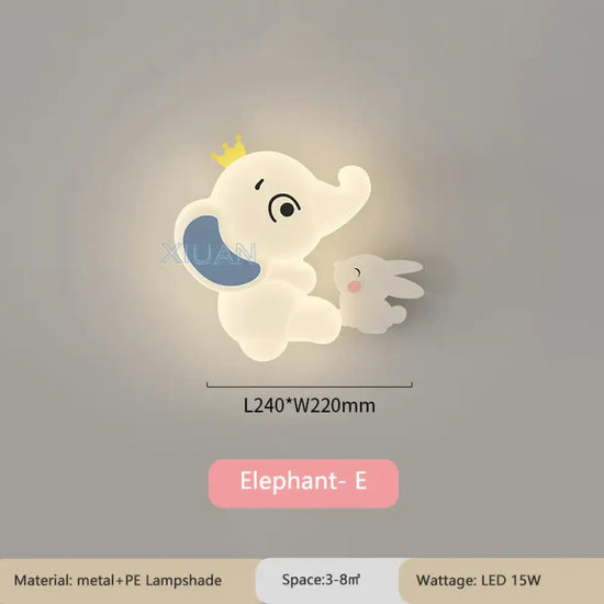 Applique Murale Créative En Design Moderne. Éléphant E / 3 Température De Couleur C.a. 220