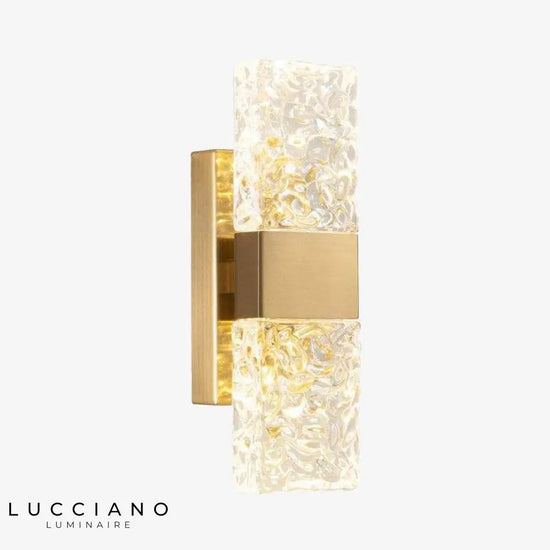 Applique Murale Cristal Led Moderne Luminaire Doré