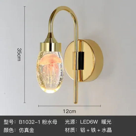 Applique Murale Cristal Lumineux Design Scandinave Dc / Blanc Chaud (2700-3500K) Chambre