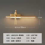 Applique Murale Cuivre Élégante Minimaliste Chic. Or / Source De Lumière À 3 Couleurs Chambre