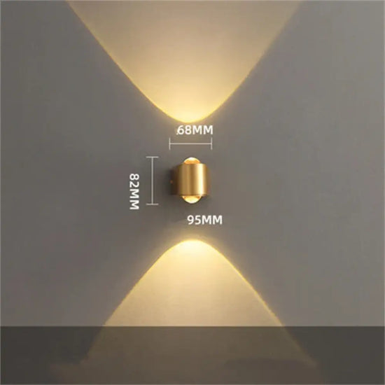 Applique Murale De Cuivre Design Raffinement Absolu. 1 Tête / Blanc Naturel (3 500-5 500 K). Chambre