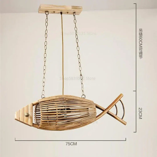 Applique Murale Décorative Poisson Bois Artisanal Chic. Style 2 Chambre