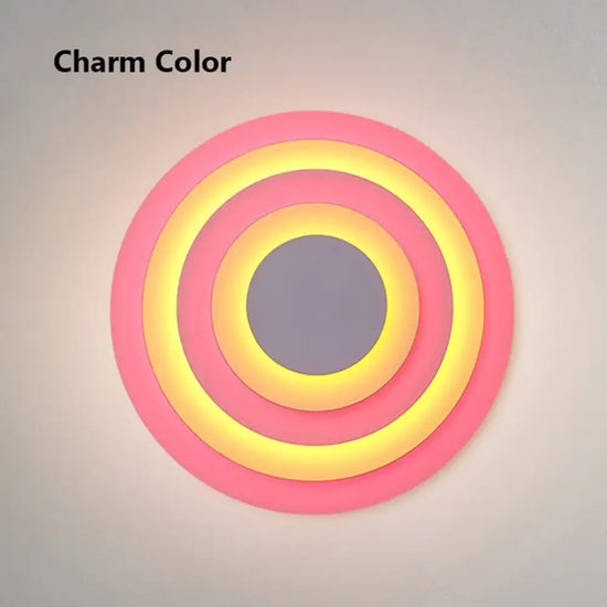 Applique Murale Design Cercle Lumineux Élégant. Couleur Du Charme / D30Cm (4 Couches) Chambre
