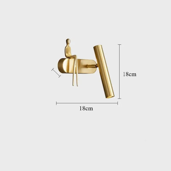 Applique Murale Design Contemporain Lumineux Chic Or Droit / Lumière Trichromatique Chambre