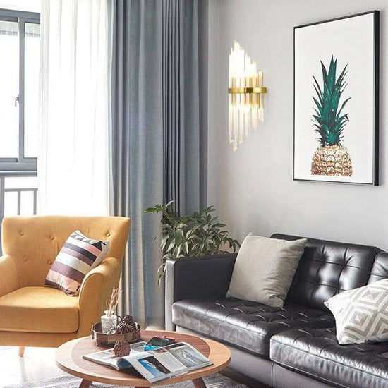 Applique Murale Design Dorée Élégante Moderne. Chambre