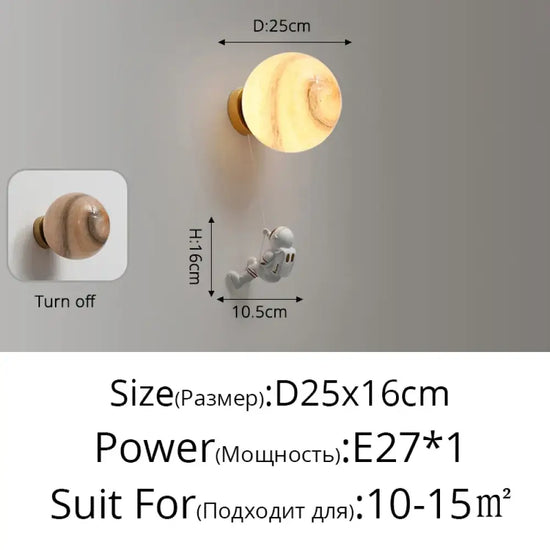 Applique Murale Design: Élégance Lumineuse Contemporaine P 25X16Cm / Ampoule E27 Blanc Froid Chambre