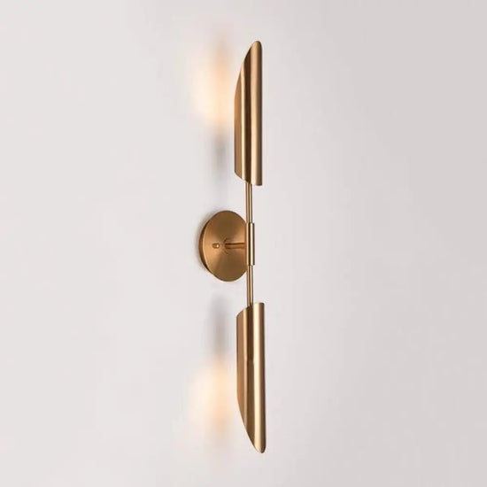 Applique Murale Design Élégante Bronze Contemporaine 2 Lampes / Chaude Chambre