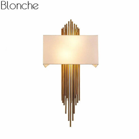 Applique Murale Design Élégante Lumineuse Dorée. Chambre