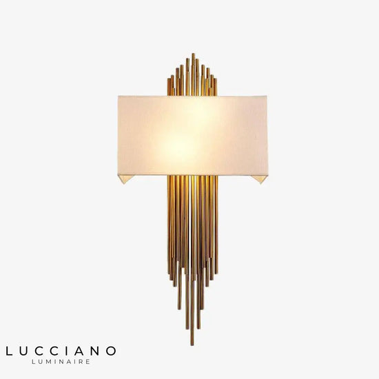 Applique Murale Design Élégante Lumineuse Dorée. Chambre