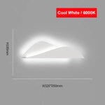 Applique Murale Design Led Élégante Contemporaine Chambre Blanc Froid 6000K