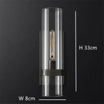 Applique Murale Design Led Élégante Transparente. A - Noir Chambre