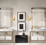 Applique Murale Design Led Élégante Transparente. Chambre