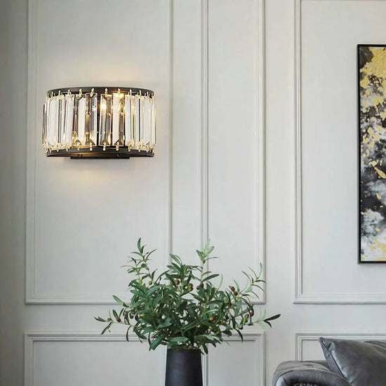 Applique Murale Design Lumineux Élégant Cristallin. Chambre