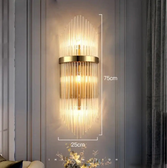Applique Murale Design Lumineux Élégant Doré. J / Lumière Neutre Chambre