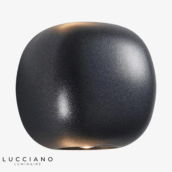 Applique Murale Design Lumineux Métallique Élégant Noir Chambre