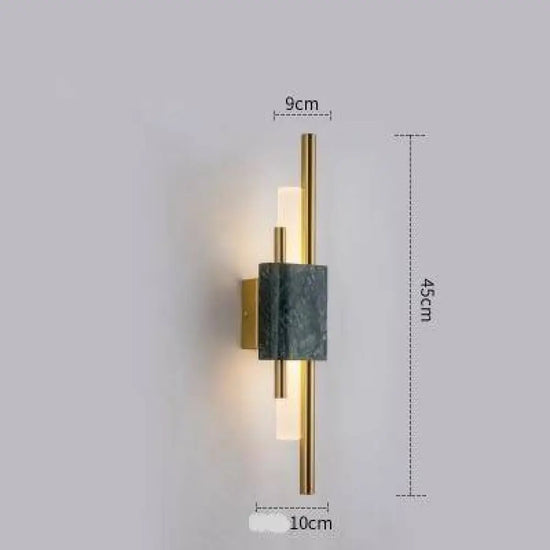 Applique Murale Design Marbre Élégant Lumineux. A - Vert Chambre