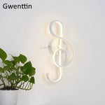 Applique Murale Design Mélodie Lumineuse Élégante Blanc / Blanc Chaud (2700-3500K) Applique Chambre