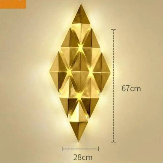 Applique Murale Design Métallique Lumineuse Élégante 28 X 67Cm Chambre