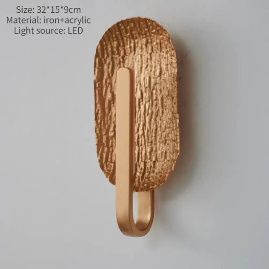 Applique Murale Design Minimaliste Scandinave Chic Or / Blanc Chaud (2700-3500K) Applique Chambre