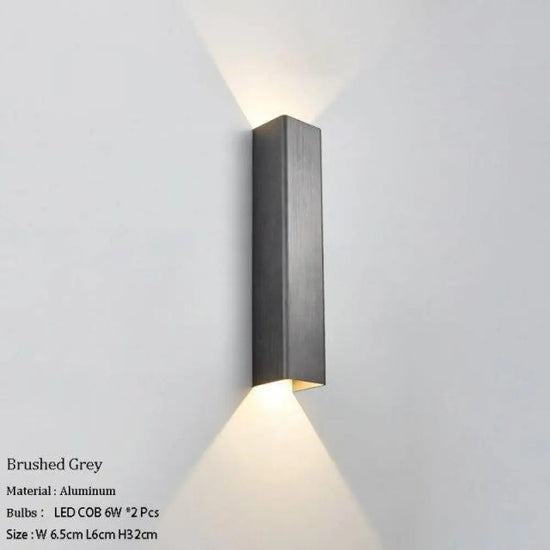 Applique Murale Design Xxx. Gris / 32Cm Chambre