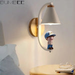 Applique Murale Dessin Animé Bois Scandinave Mignons. Chambre
