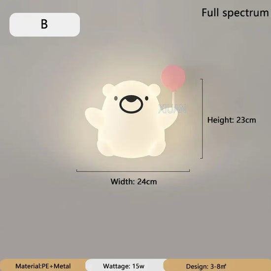 Applique Murale Dessin Animé Colorée Ludique Enfants. B / 3 Température De Couleur C.a. 220