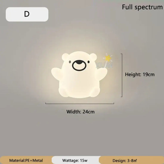 Applique Murale Dessin Animé Colorée Ludique Enfants. D / 3 Température De Couleur C.a. 220