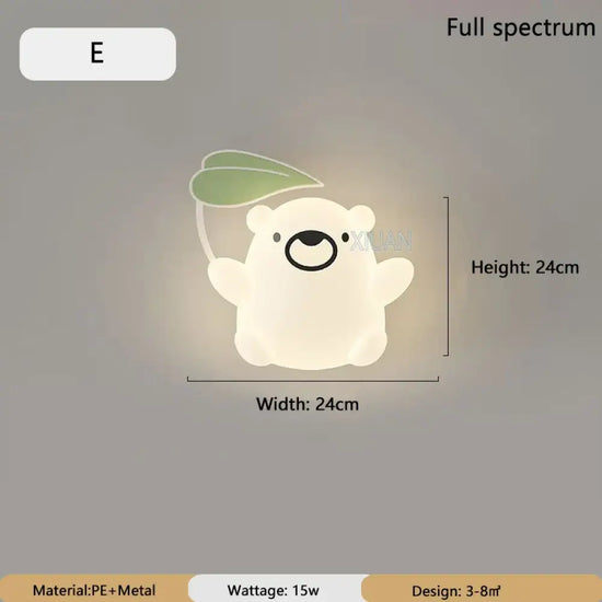 Applique Murale Dessin Animé Colorée Ludique Enfants. E / 3 Température De Couleur C.a. 220