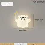 Applique Murale Dessin Animé Colorée Ludique Enfants. F / 3 Température De Couleur C.a. 220