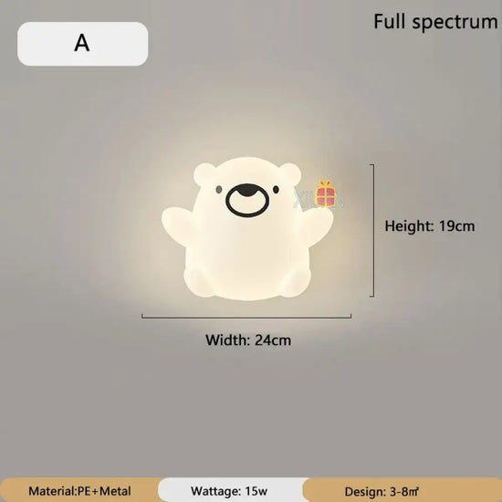 Applique Murale Dessin Animé Colorée Ludique Enfants. Un / 3 Température De Couleur C.a. 220