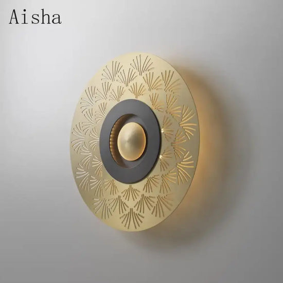 Applique Murale Dorée Design Aérien Élégant Chambre